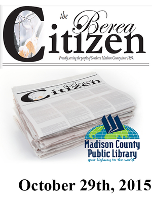 cover image of The Berea Citizen 2015 10/29